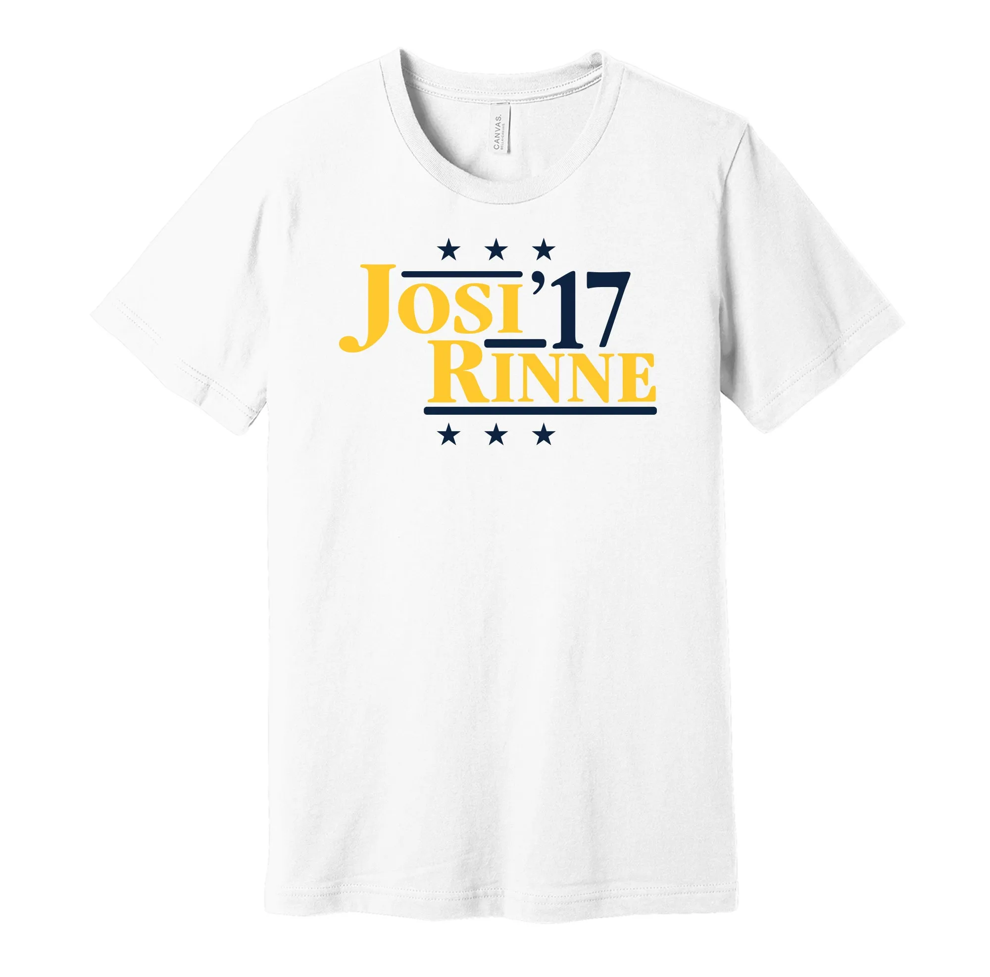Josi & Rinne '17 - Nashville Hockey Legends Political Campaign Parody T-Shirt - Hyper Than Hype Shirts