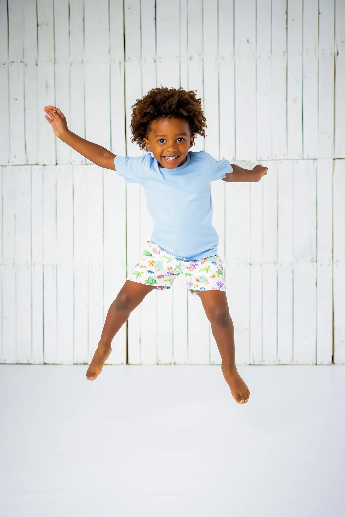 Just Keep Swimming Organic Muslin Shorts