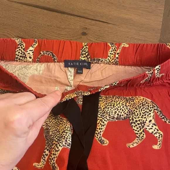 Katie Kime Cheetah Print Pant Pajama Set