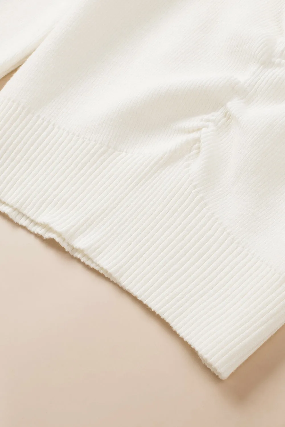 Kelsey Ruched Sweetheart Neck Long Sleeve Sweater