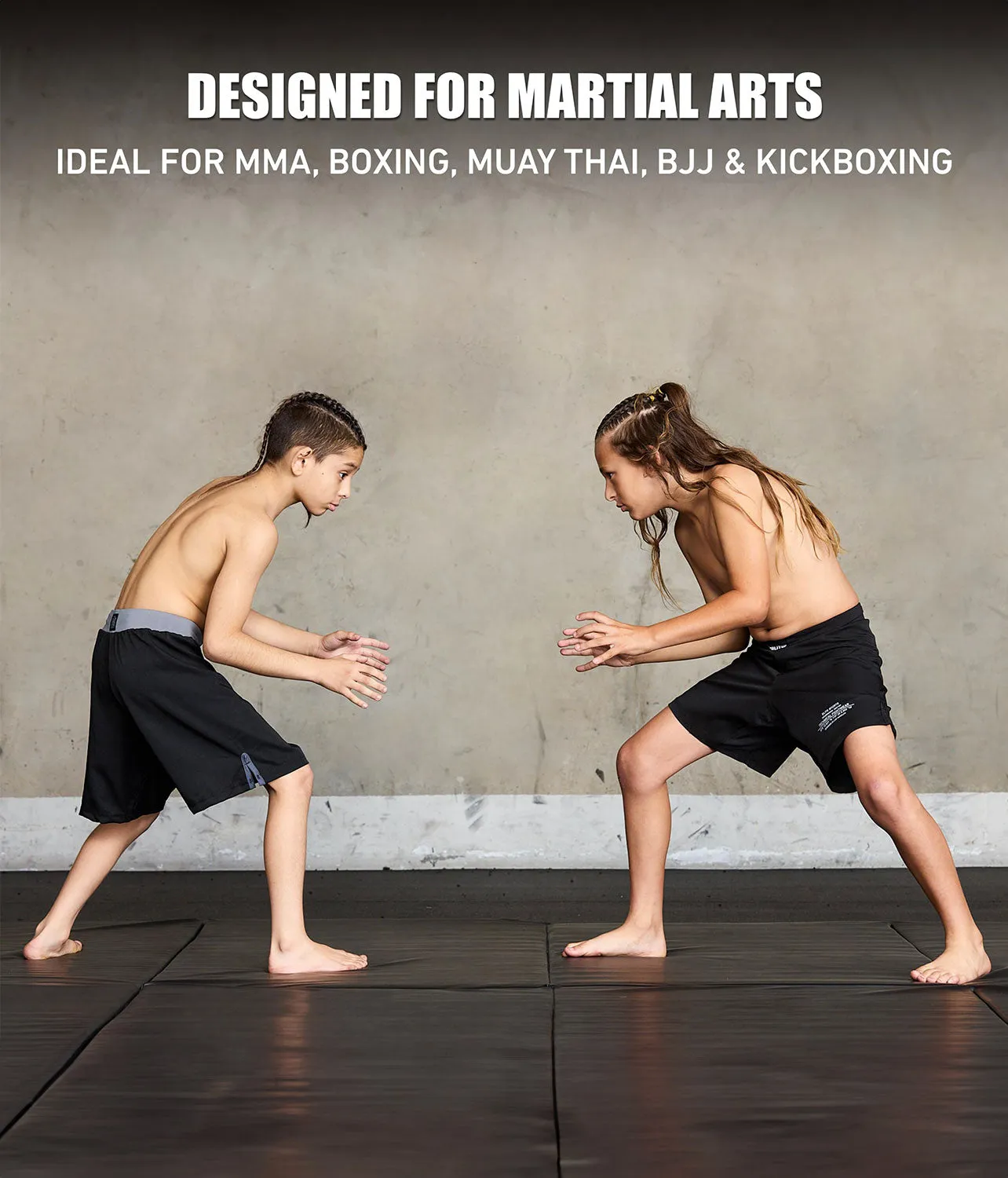 Kids' Black Jack Black MMA Shorts