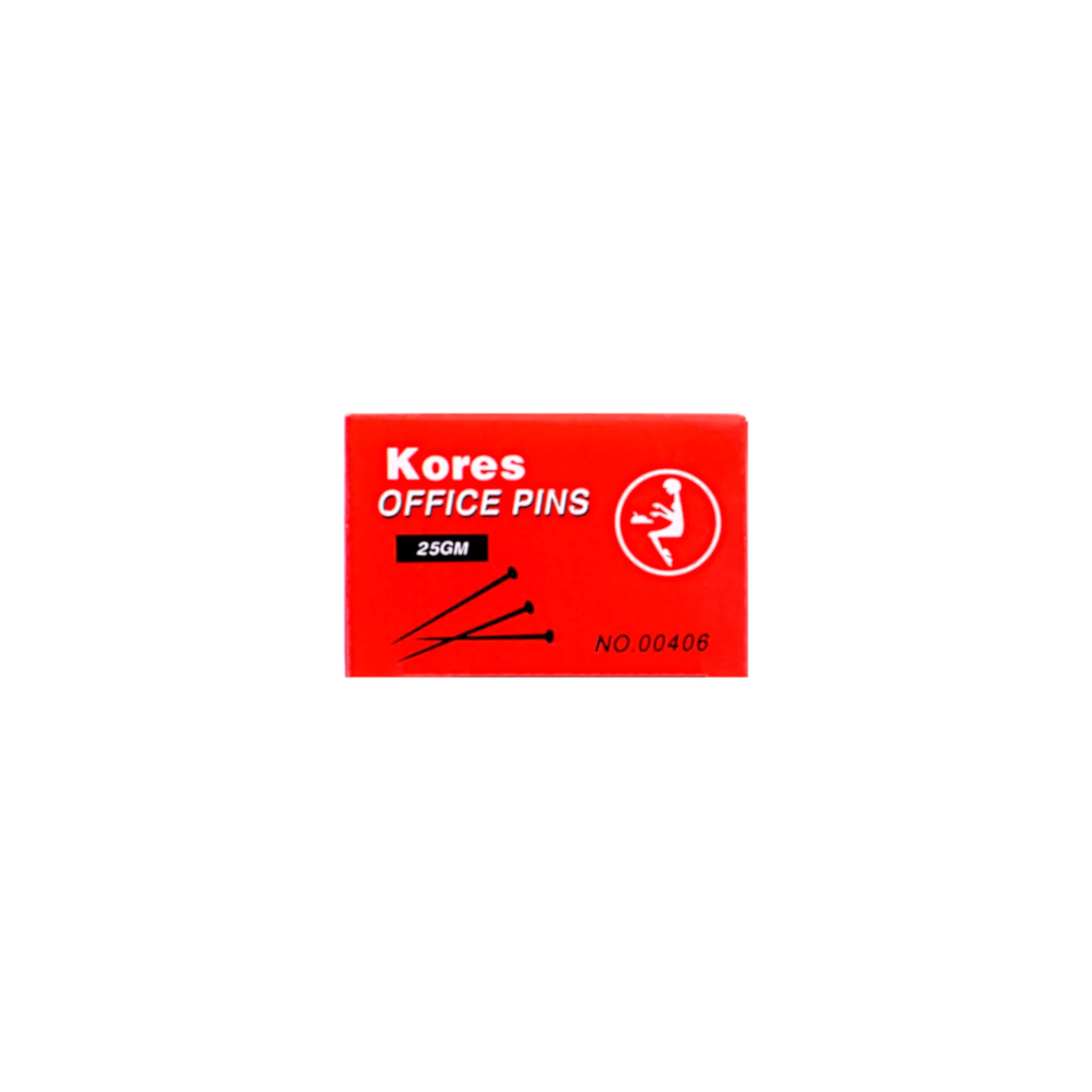 Kores Office Head Pin 26 mm Box of 25 gm Silver