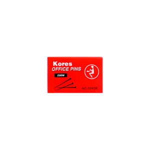 Kores Office Head Pin 26 mm Box of 25 gm Silver