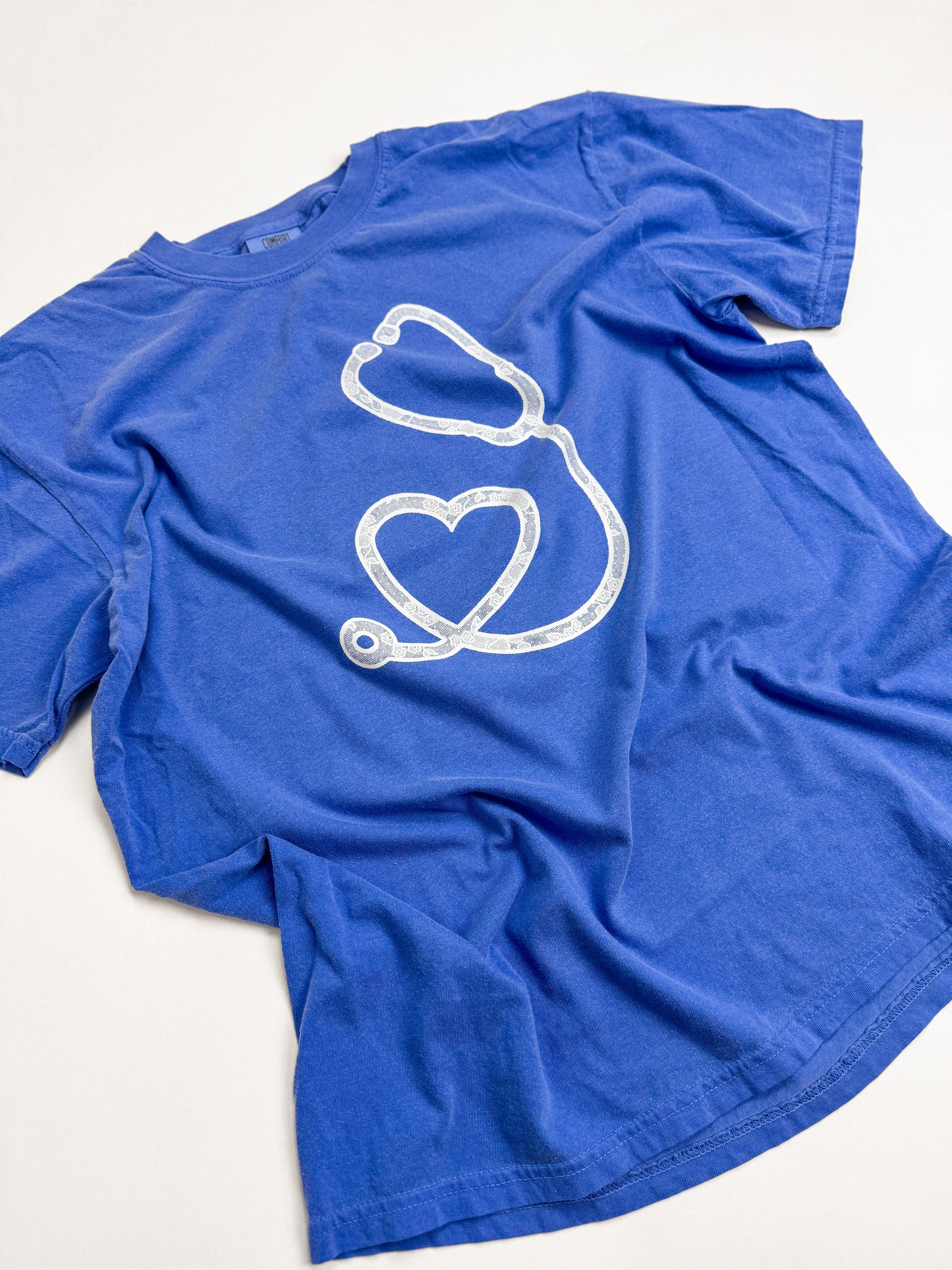 Lace Stethoscope Nurse Doctor Graphic Tee