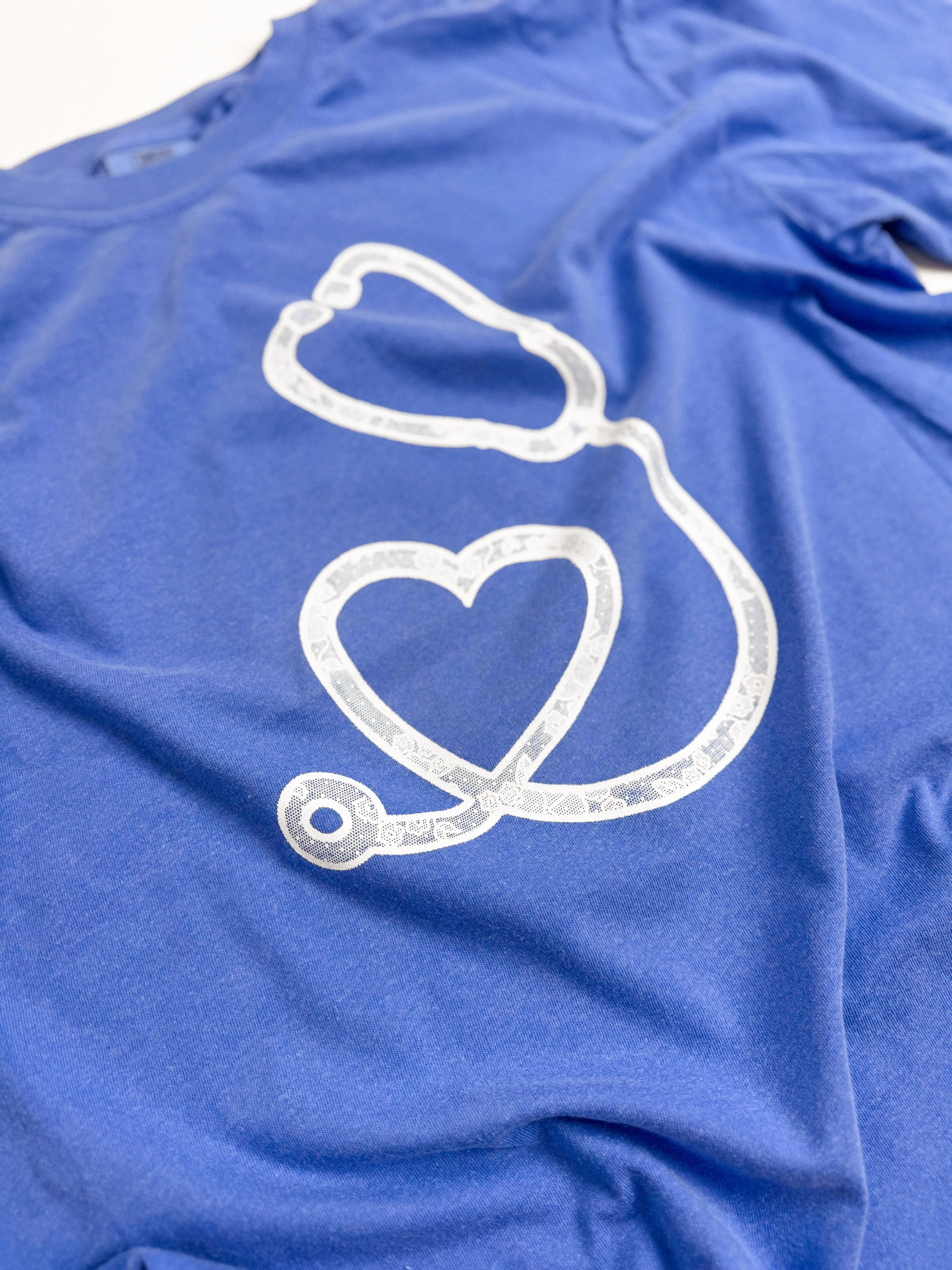 Lace Stethoscope Nurse Doctor Graphic Tee