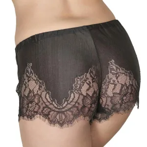 Lara Seductive Lace Shorts - Black -