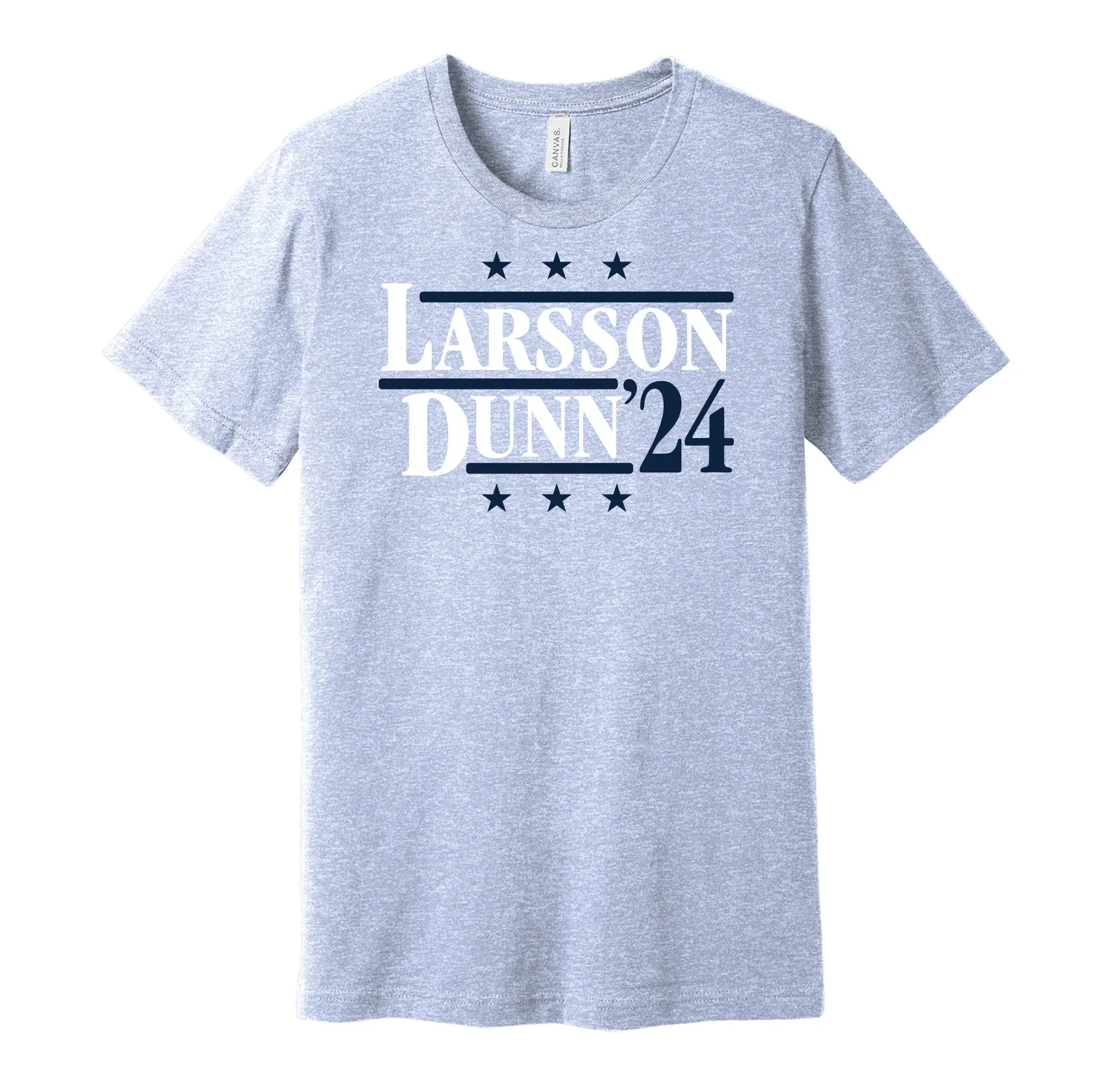 Larrson & Dunn '24 - Seattle Hockey Political Campaign Parody T-Shirt - Hyper Than Hype Shirts