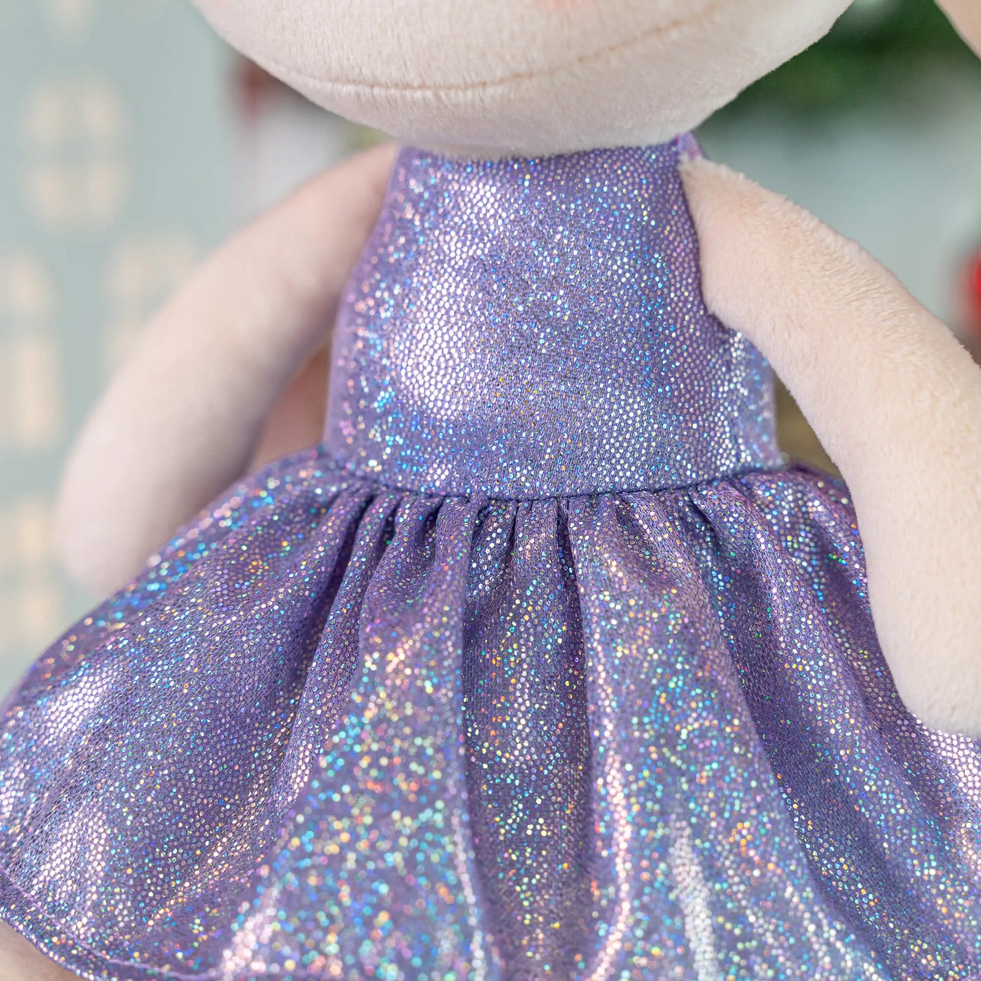 Lazadagifts 12-inch Personalized Fashion Girls Stars Glitter Girls Purple