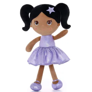 Lazadagifts 12-inch Personalized Fashion Girls Stars Glitter Girls Tanned Purple