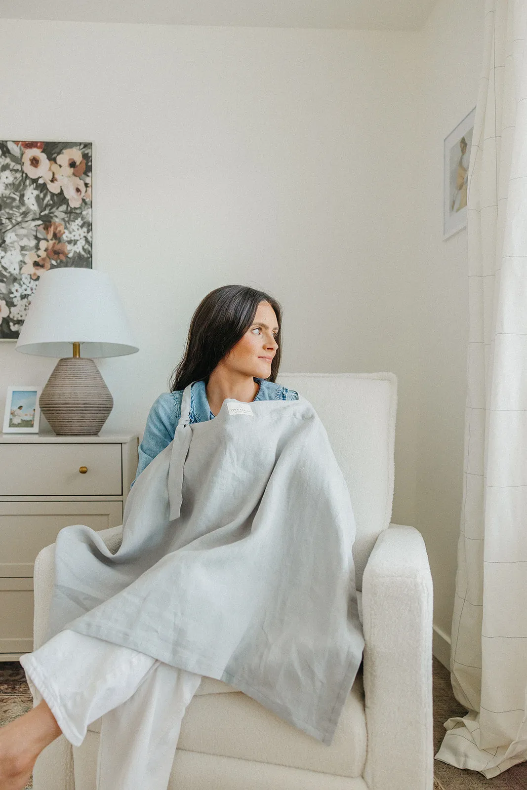 Linen Nursing Cover