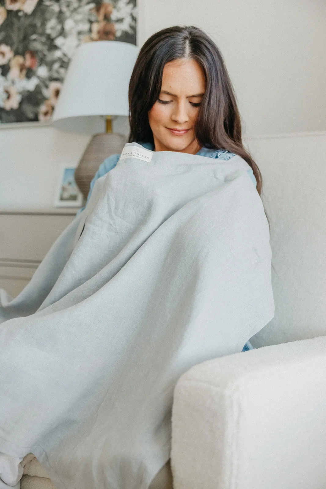 Linen Nursing Cover