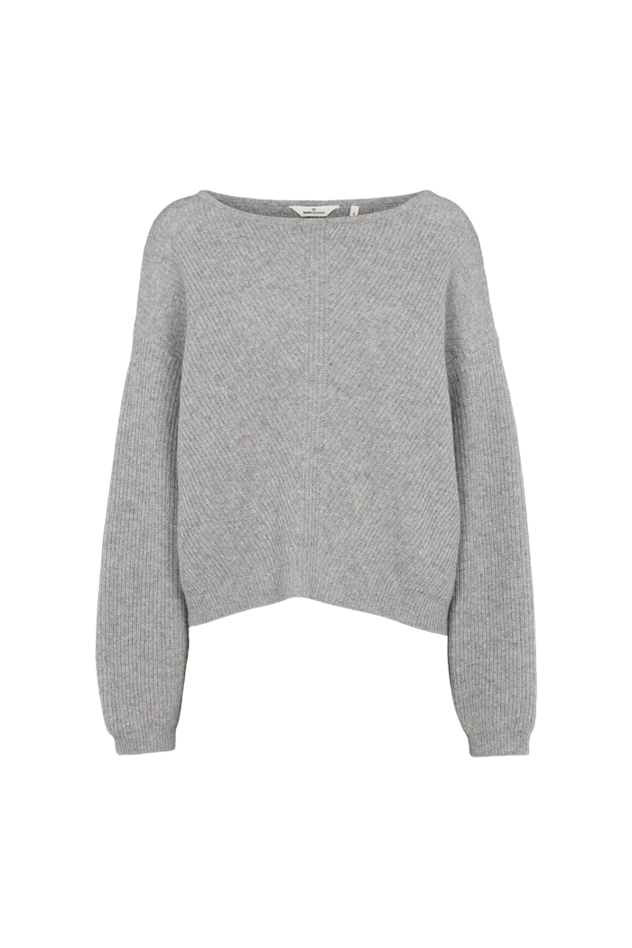 Lise Scoop Neck - Light Grey Mel.