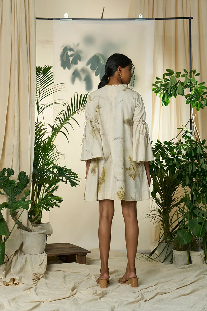 Live Leafy Khadi Bell Dress