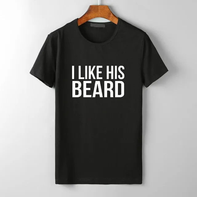 Look Good Lovers T-Shirt  His Beard & Her Butt T-shirts