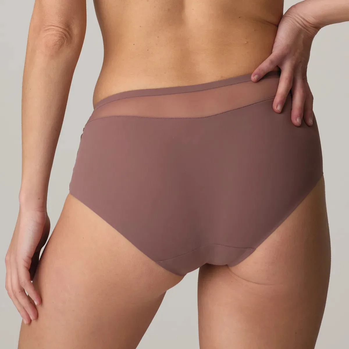 Louie Shorts In Satin Taupe - Marie Jo