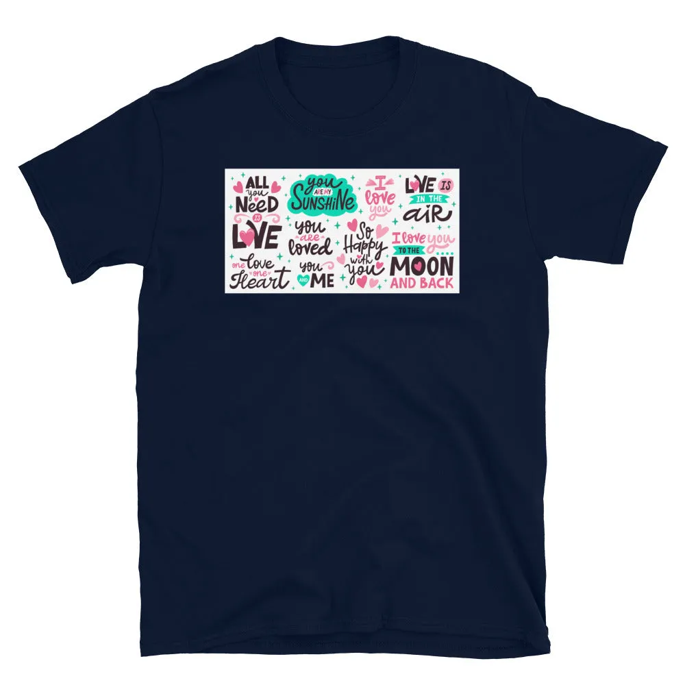 Love Message Short-Sleeve T-Shirt