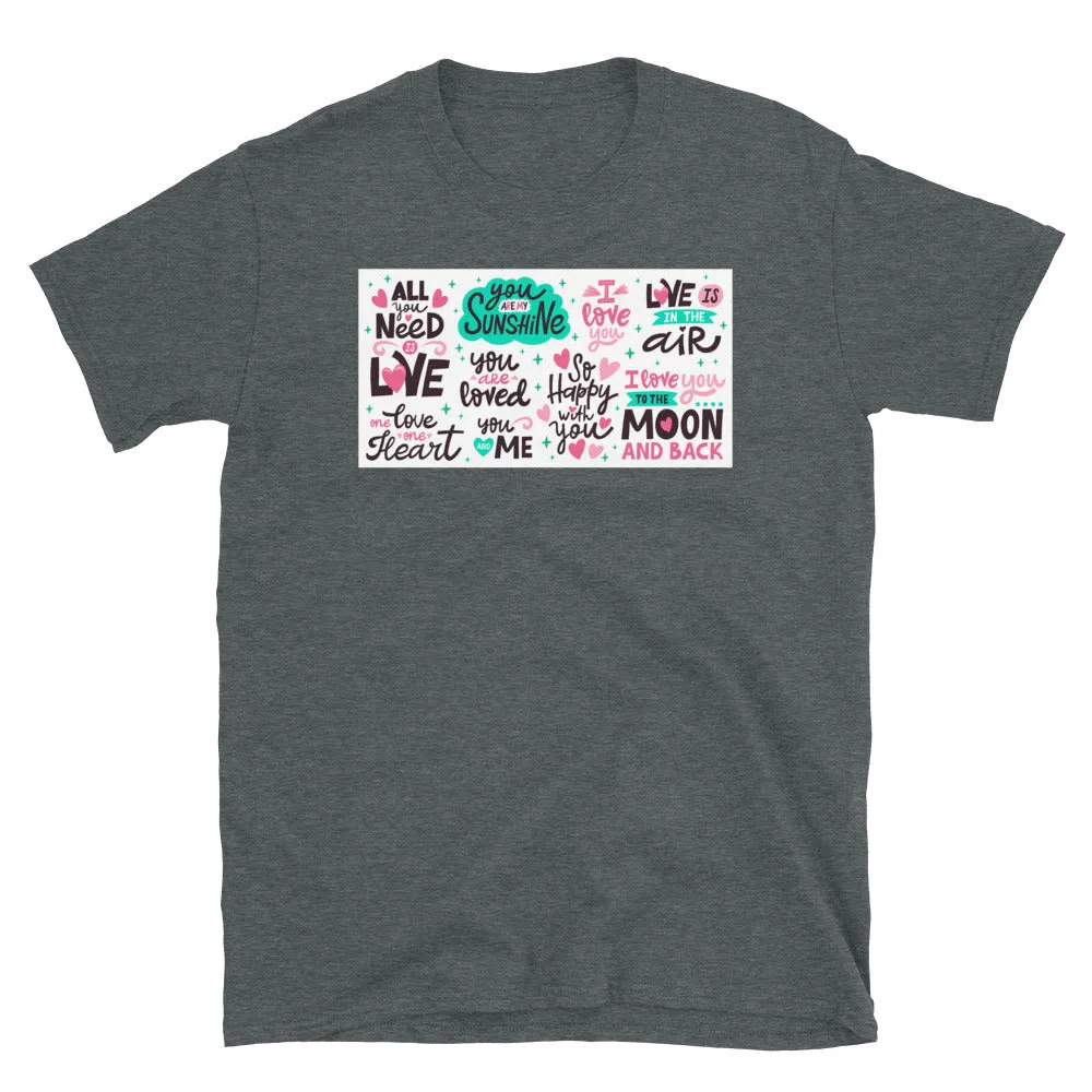 Love Message Short-Sleeve T-Shirt