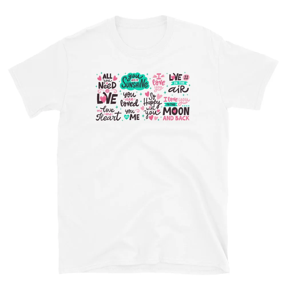 Love Message Short-Sleeve T-Shirt