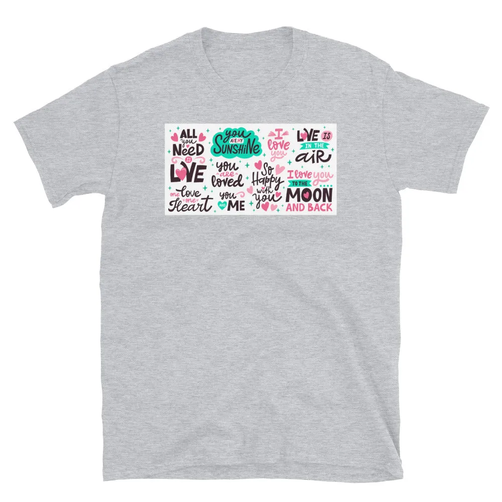 Love Message Short-Sleeve T-Shirt
