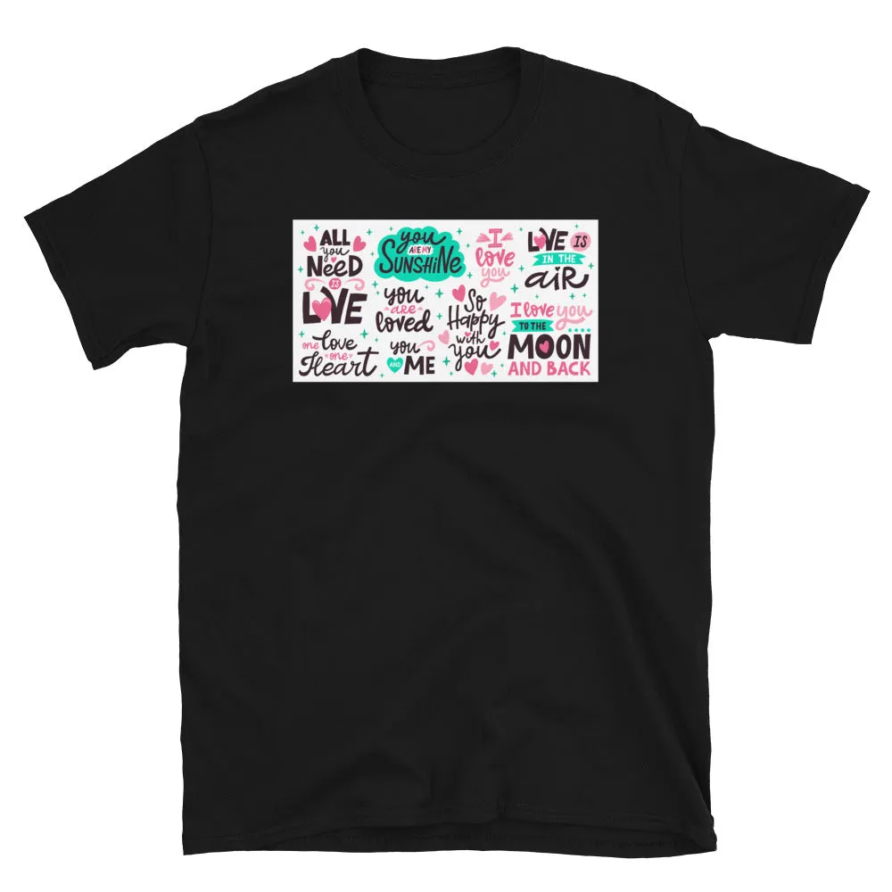 Love Message Short-Sleeve T-Shirt