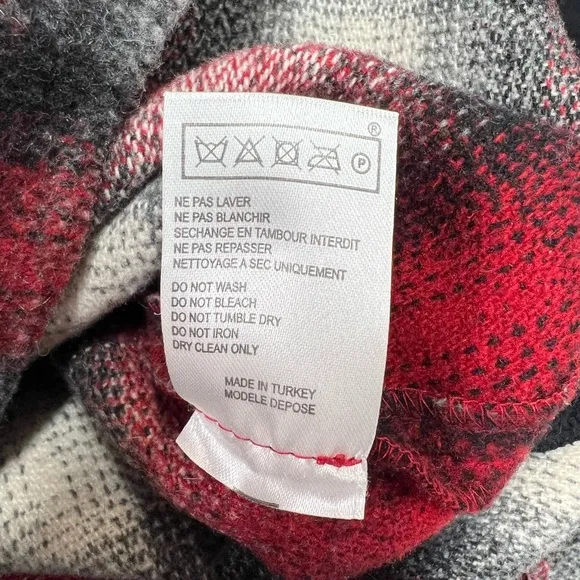 Maje Jaxine Wool Dress Jumper Red Tartan Plaid Size US Small