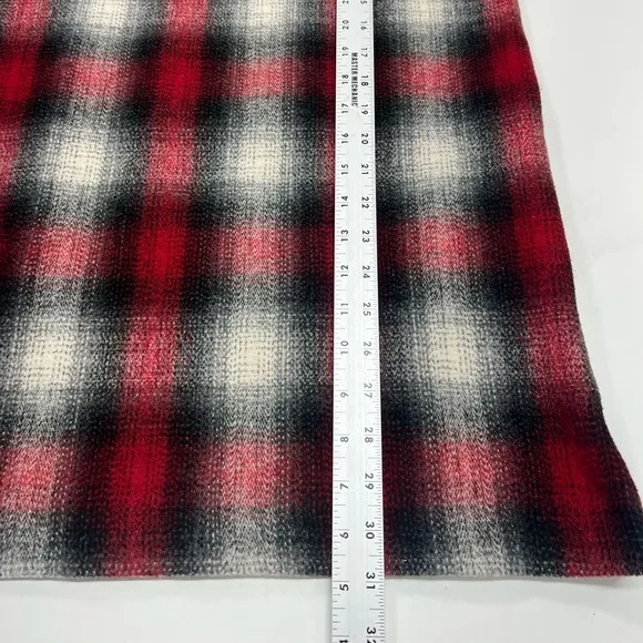 Maje Jaxine Wool Dress Jumper Red Tartan Plaid Size US Small
