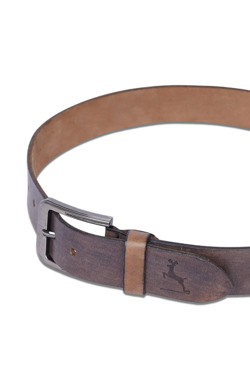 Men’s Stylish Dark Brown Genuine Leather Belt