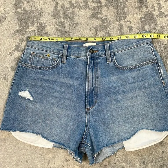 New Favorite Daughter Juni High Rise Shorts Floral Daisy Sunflower Sz 31