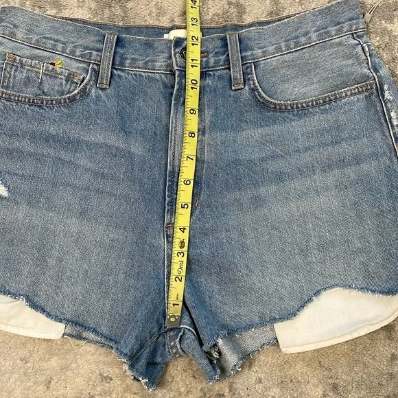 New Favorite Daughter Juni High Rise Shorts Floral Daisy Sunflower Sz 31