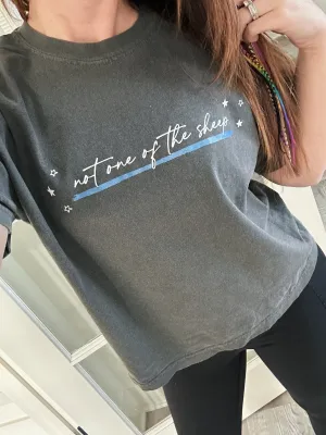 Not One Of The Sheep Script TBL © Ladies Comfort Colors Cropped Tee // FINAL SALE