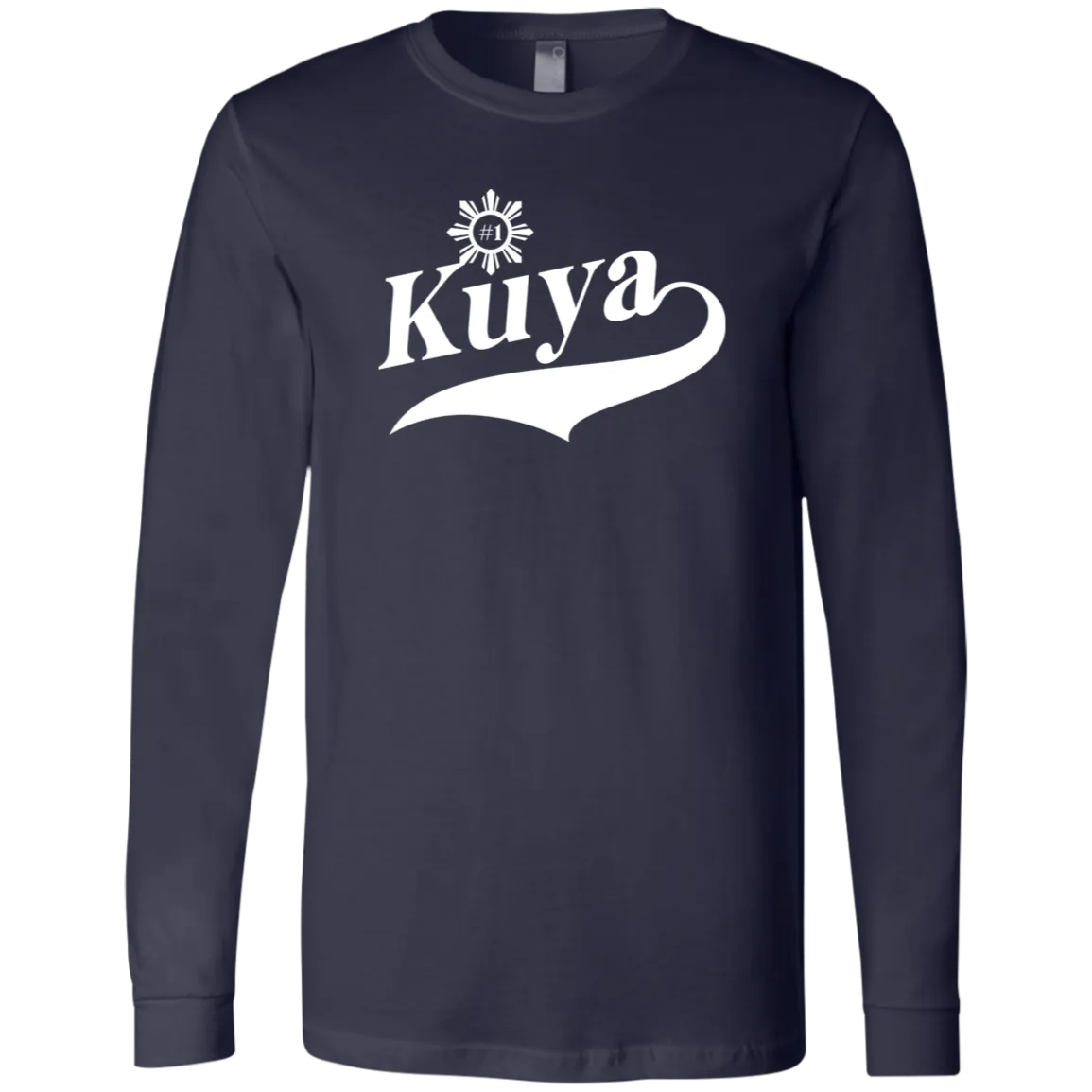 Number One Kuya Mens Jersey Long Sleeve T-Shirt