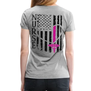 Nurse Flag Women’s Premium T-Shirt (CK1213) Updated 