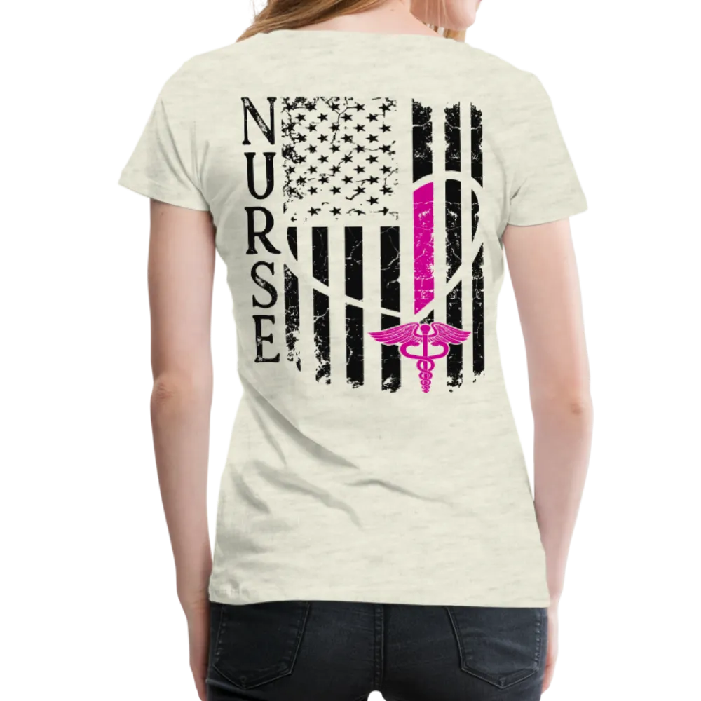 Nurse Flag Women’s Premium T-Shirt (CK1213) Updated 