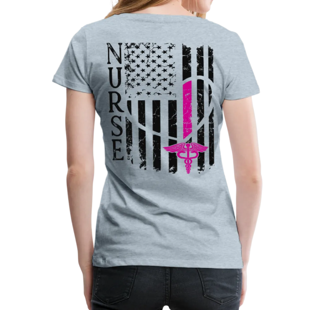 Nurse Flag Women’s Premium T-Shirt (CK1213) Updated 