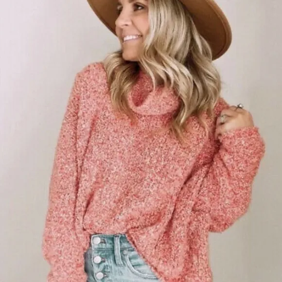 NWT! Free People BFF cowl neck sweater Medium OB1032730