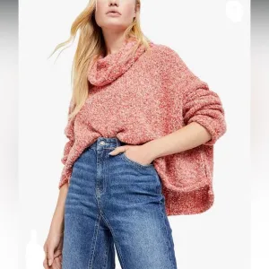 NWT! Free People BFF cowl neck sweater Medium OB1032730