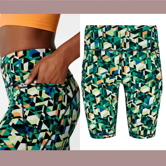 NWT Sweaty‎ Betty [ 8-10 ] Power High Waist Pocket Bike Shorts