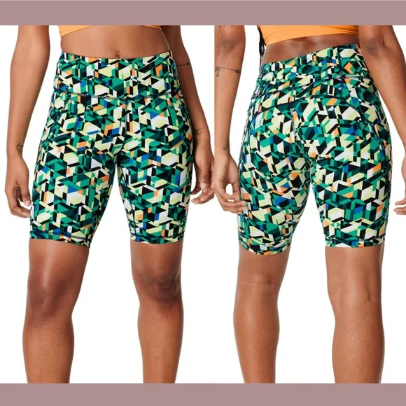 NWT Sweaty‎ Betty [ 8-10 ] Power High Waist Pocket Bike Shorts