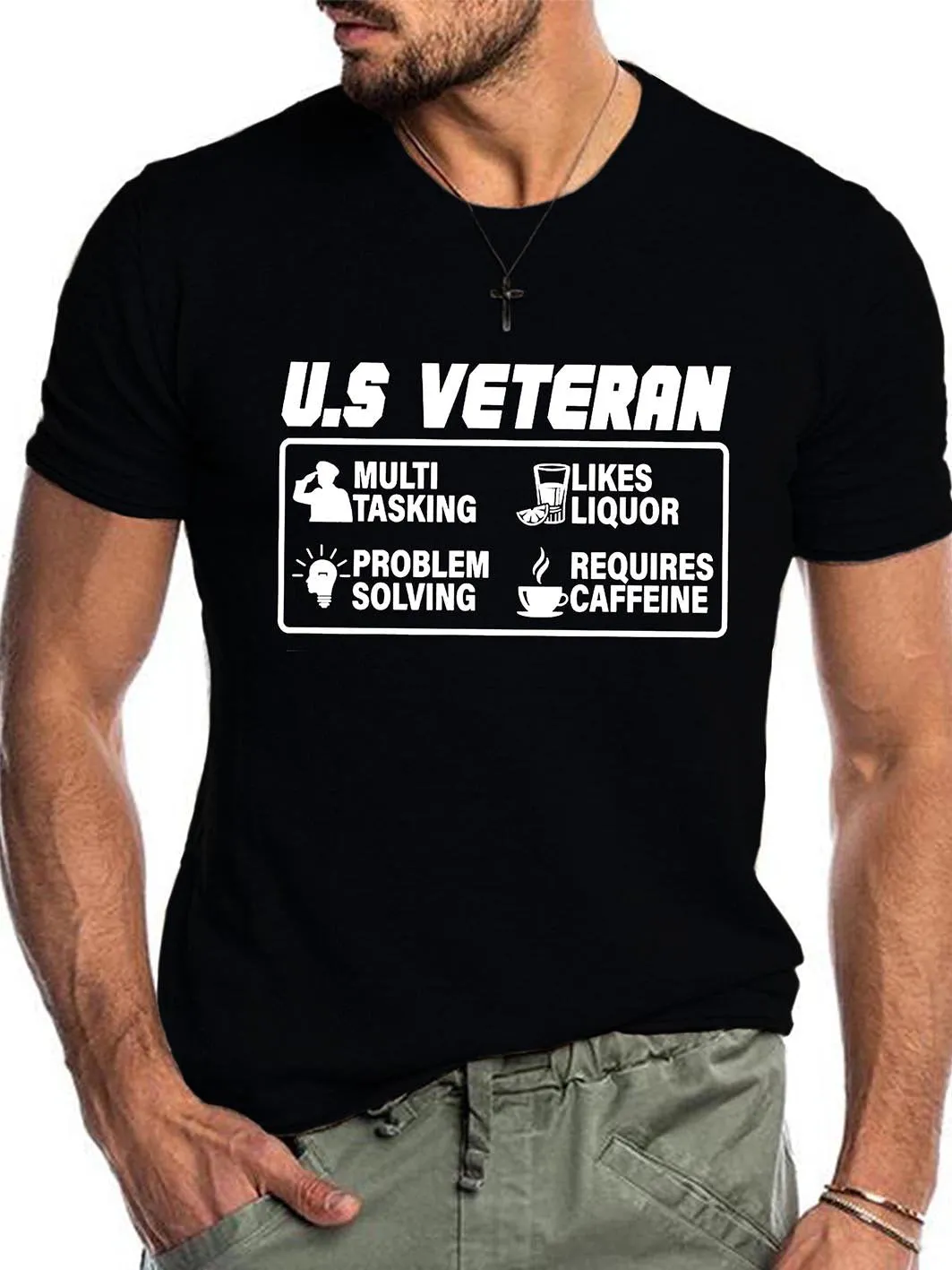 Our Experienced Multitaskers Like To Drink And Solve Problem Men's T-shirt