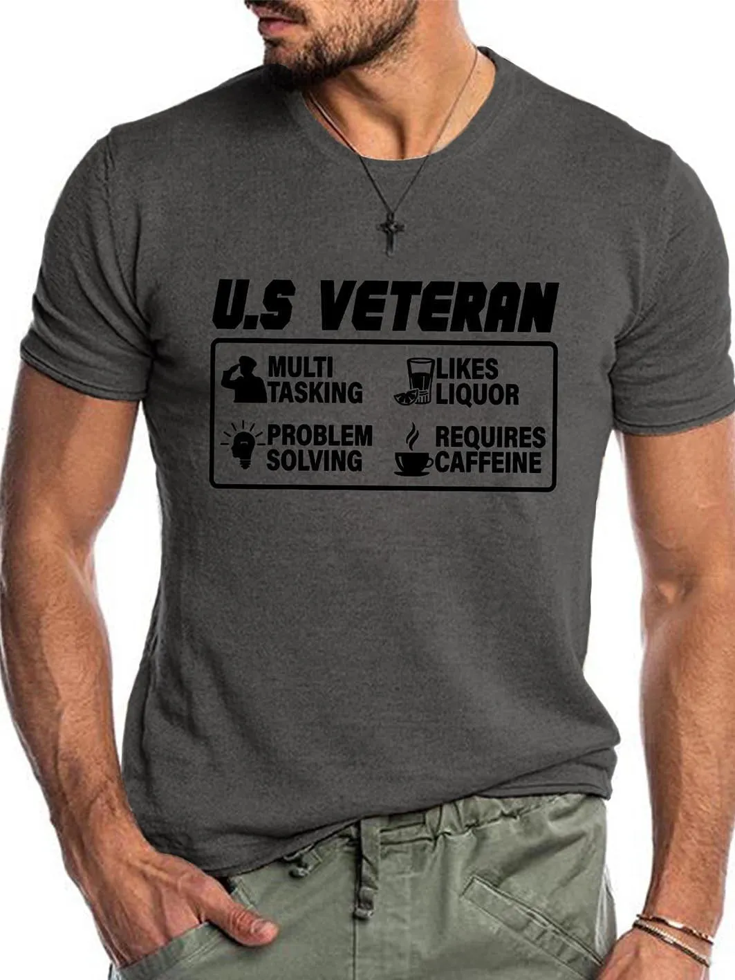 Our Experienced Multitaskers Like To Drink And Solve Problem Men's T-shirt