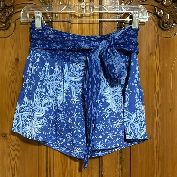 Paulette St Barth Sash Wrap Flowing Shorts