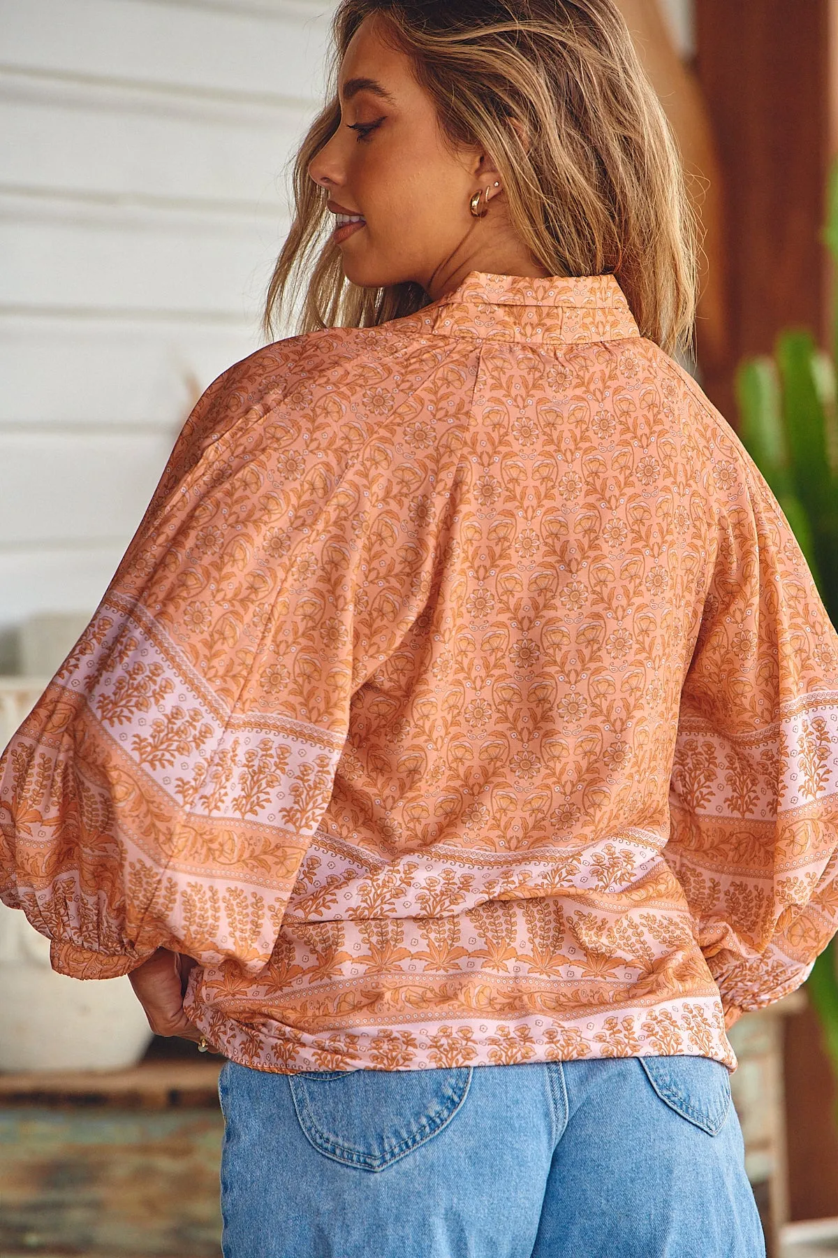 Peachy Print Moni Blouse