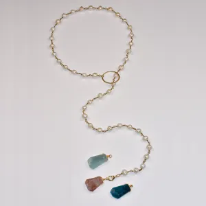 Pearl Lariat - with Interchangeable Pendants