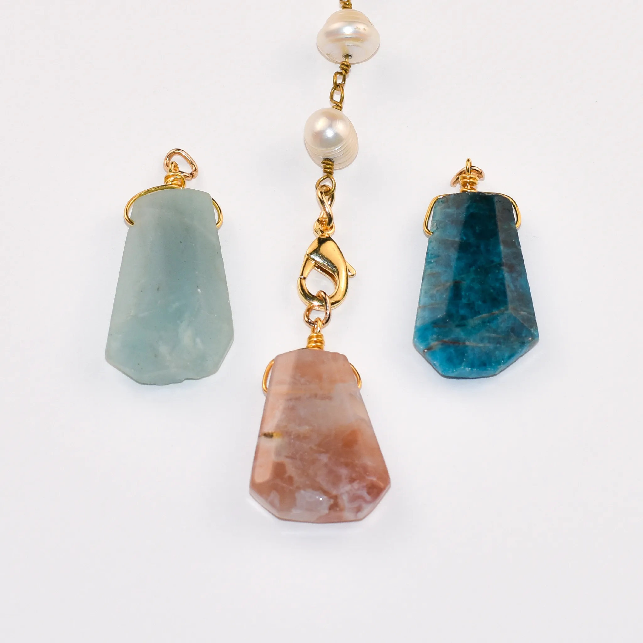 Pearl Lariat - with Interchangeable Pendants