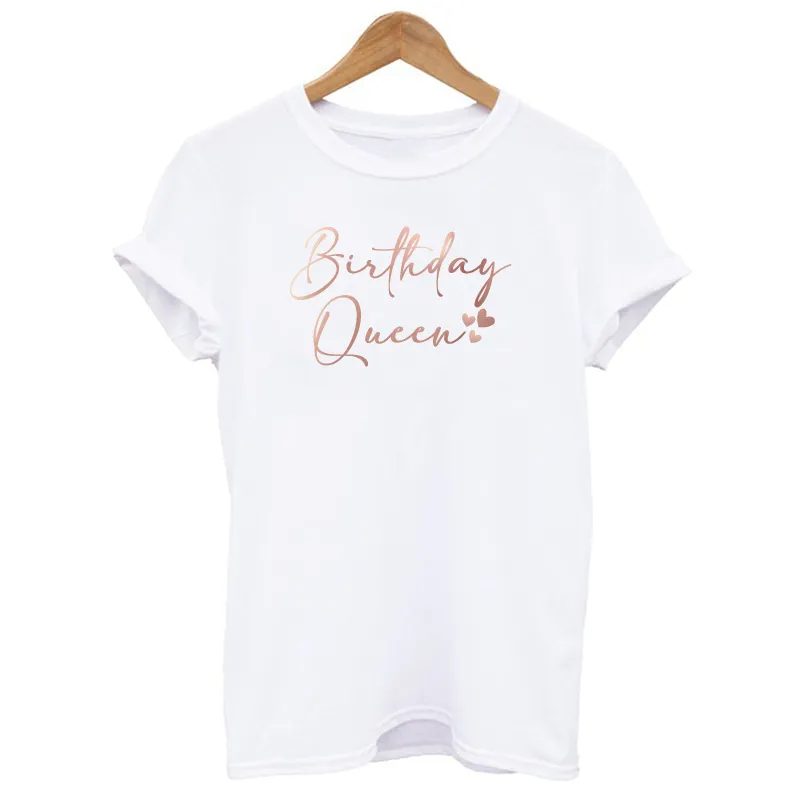 Personalised Birthday Queen Name & Age T-shirt