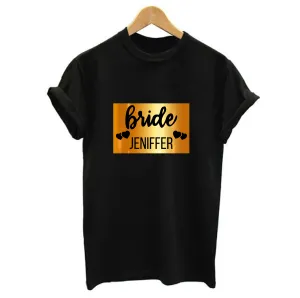 Personalised Bride T-shirt