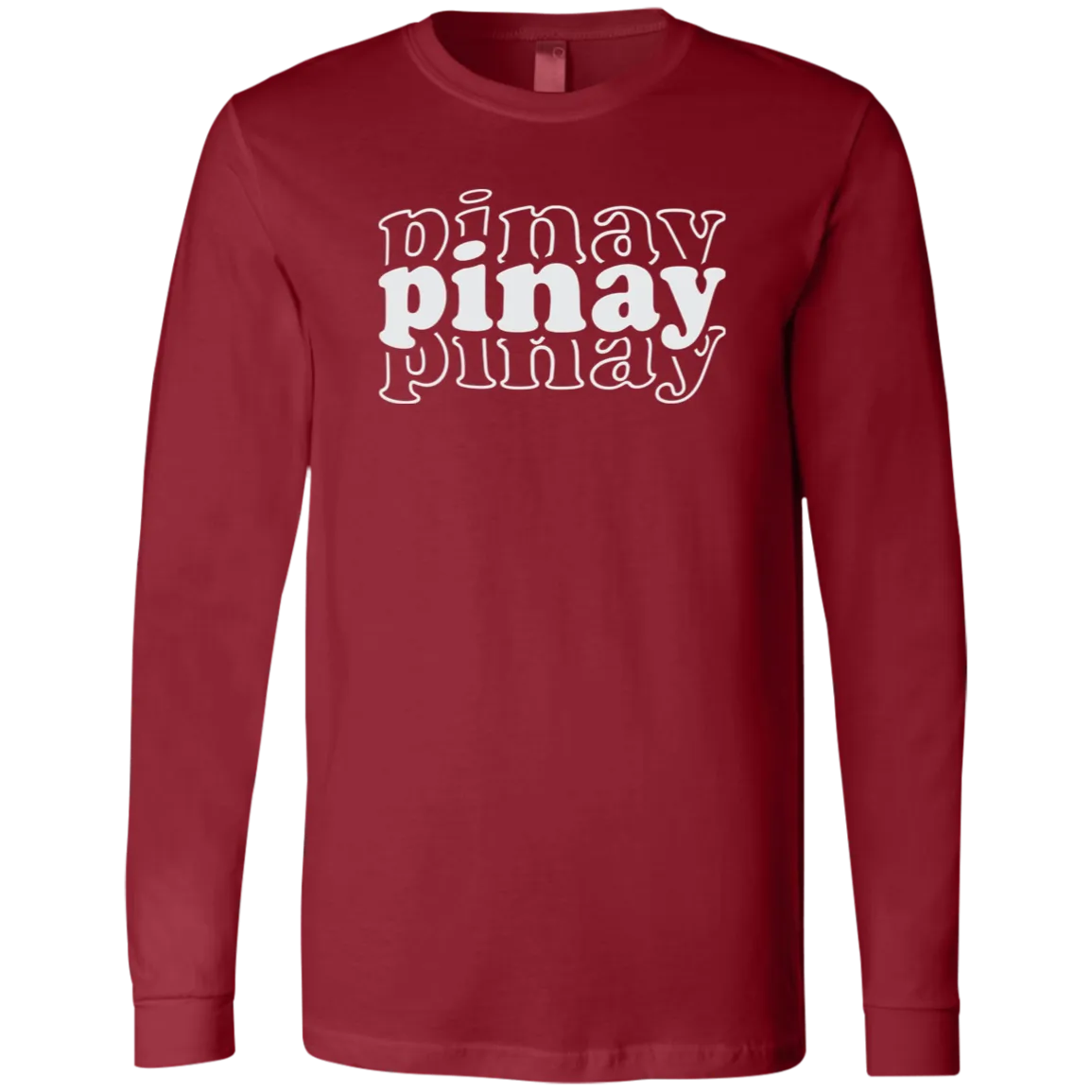 Pinay Triple Unisex Jersey Long Sleeve T-Shirt