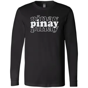 Pinay Triple Unisex Jersey Long Sleeve T-Shirt
