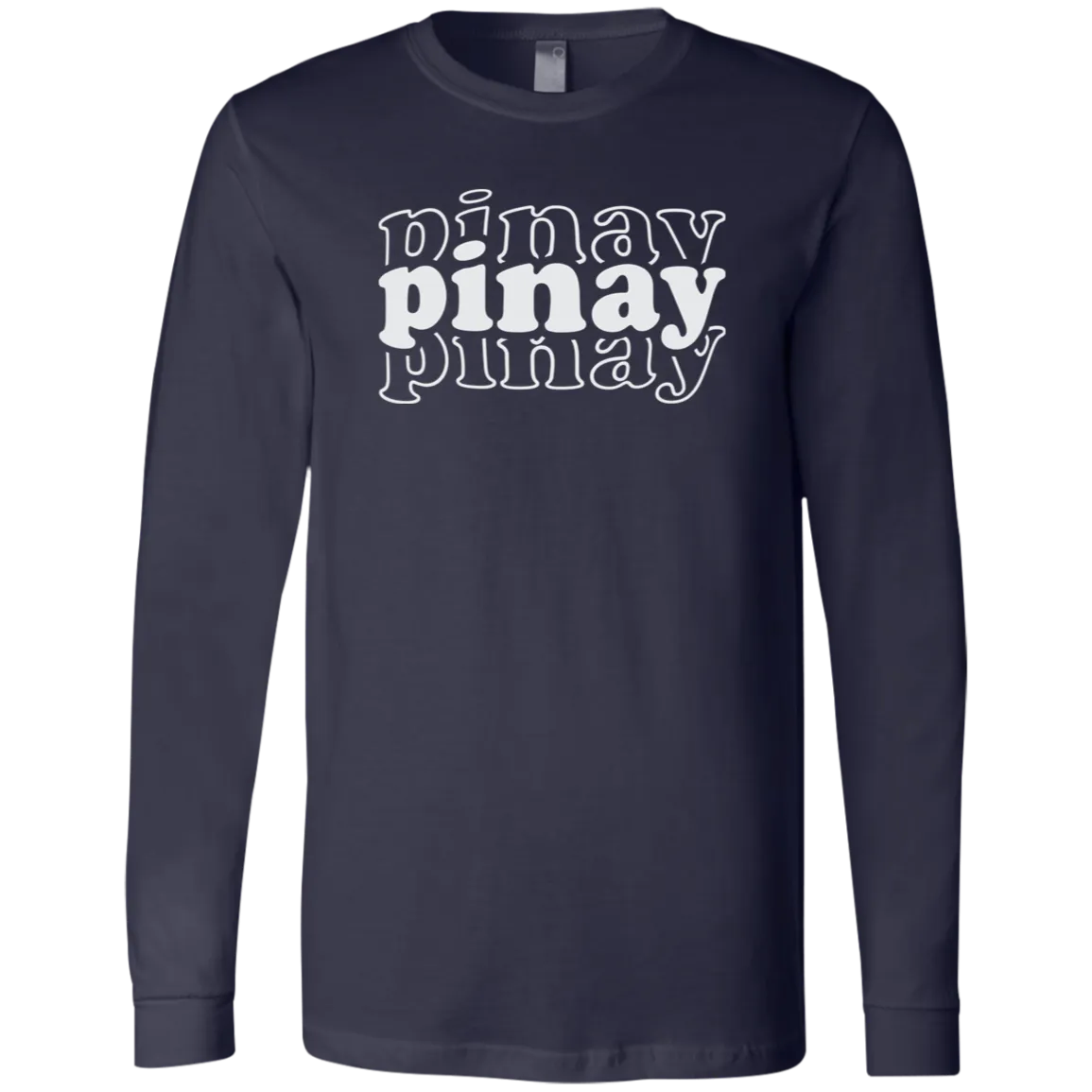 Pinay Triple Unisex Jersey Long Sleeve T-Shirt