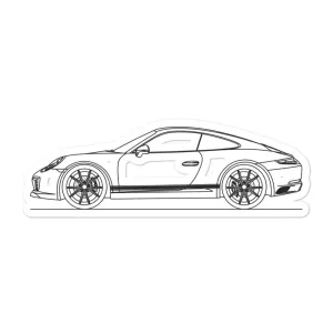 Porsche 911 991.2 Carrera T Outline Sticker